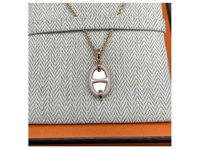 Hermès Collier Mini Maillon Or Rose/Or Rose - vue 3