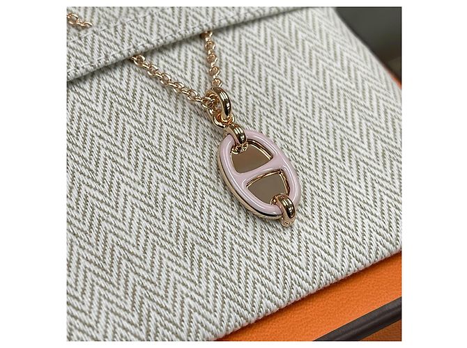 Hermès Collier Mini Maillon Or Rose/Or Rose - vue 4