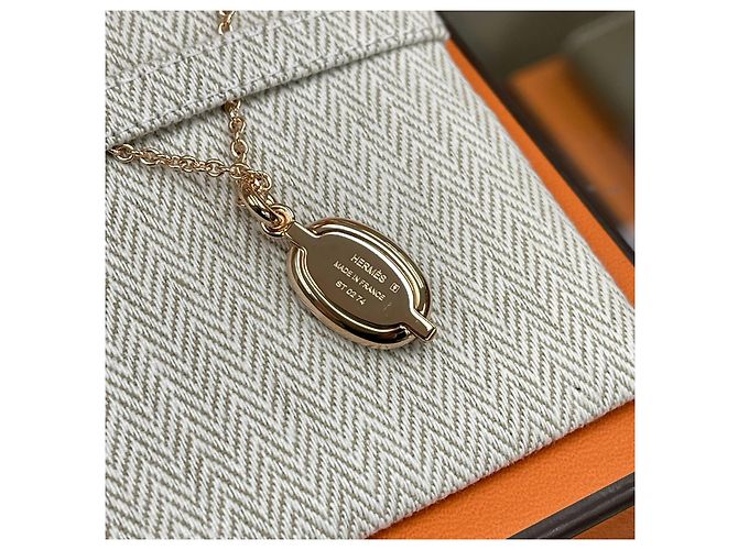 Hermès Collier Mini Maillon Or Rose/Or Rose - vue 5