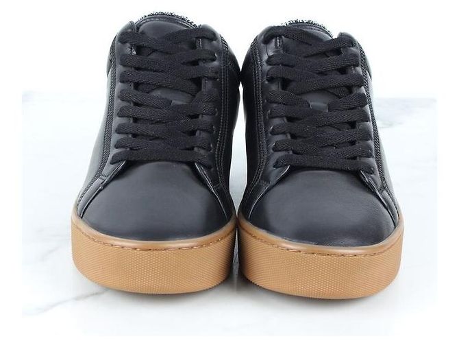 Bottega Veneta Sneakers con platform in pelle nere Nero - vista 2