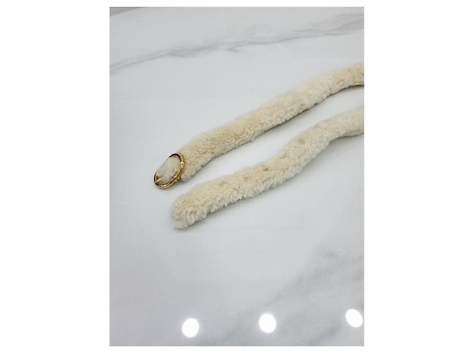 Gucci Borsa a tracolla Jackie Small in shearling a mezzaluna Multicolore - vista 7