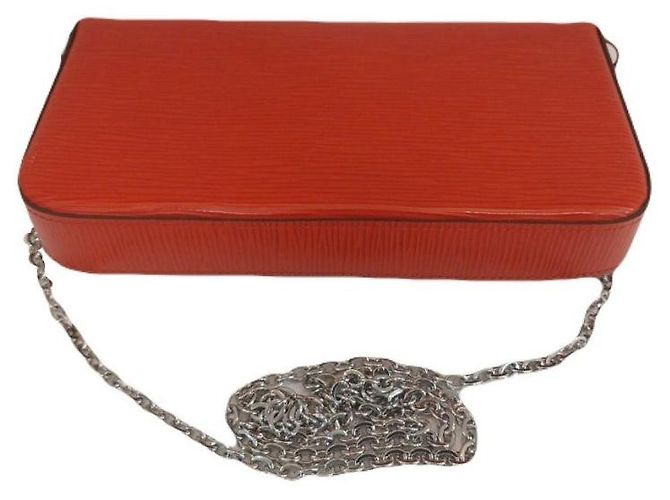 Pochette Félicie Louis Vuitton Pochette Felicie Red Epi Chain Crossbody Shoulder Bag Pink - Ansicht 6