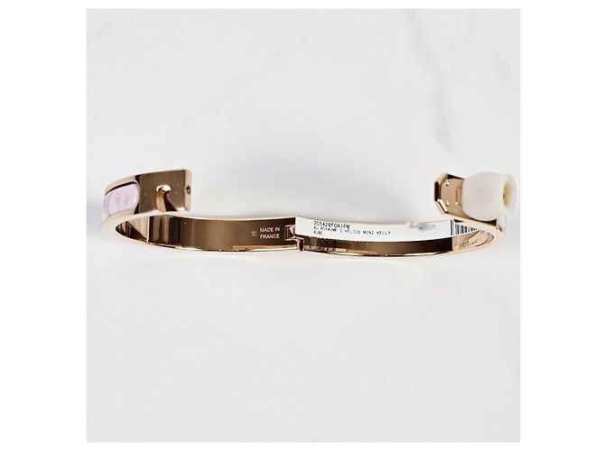 Hermès Bracciale Mini Click Kelly da donna Oro Rosa Arancione - vista 10