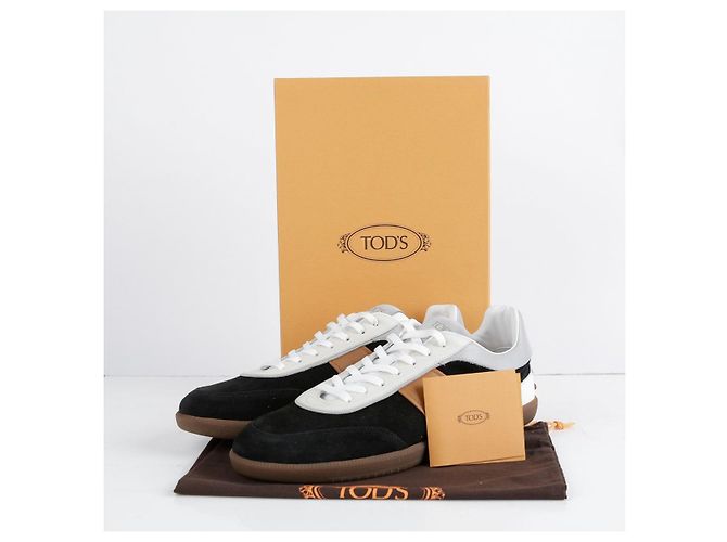 Tod's Sneakers basse in scamosciato nero - vista 2