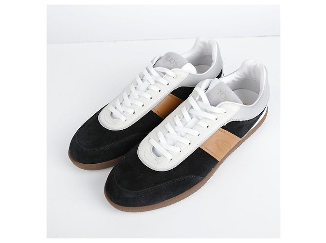 Tod's Sneakers basse in scamosciato nero - vista 3