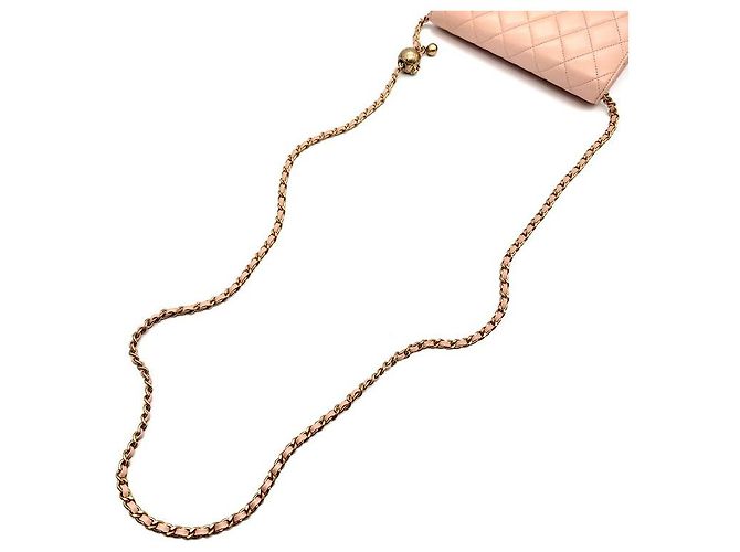 Chanel Mini borsa a tracolla WOC Golden Ball in agnello Arancione - vista 5