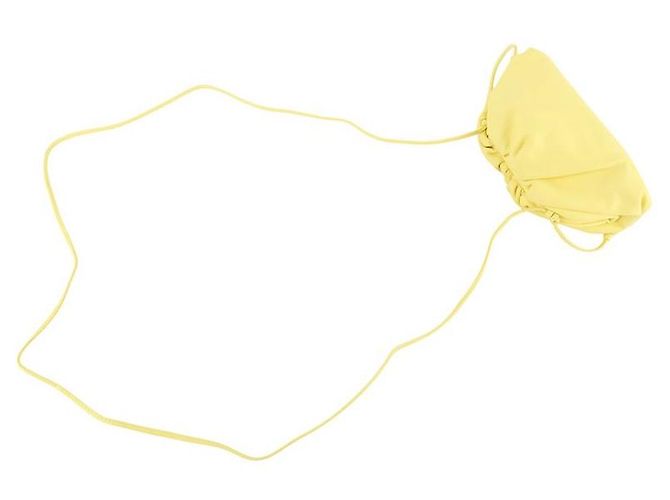 Bottega Veneta Mini Pouch Dumpling Crossbody Bag Yellow Giallo - vista 4