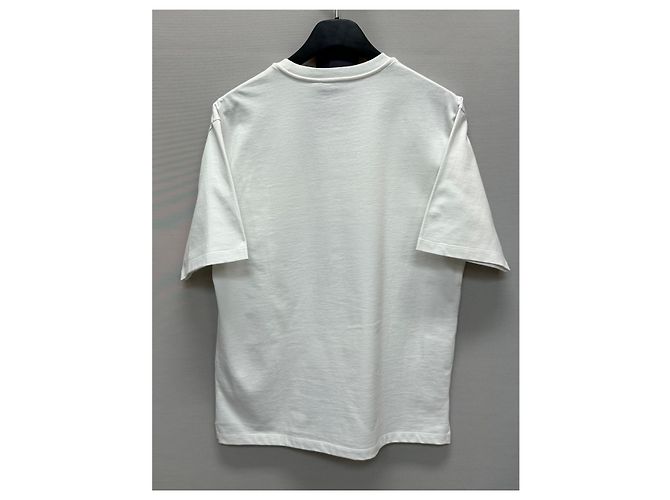 Prada Baumwoll-T-Shirt mit Dreieckslogo Silber - Ansicht 5