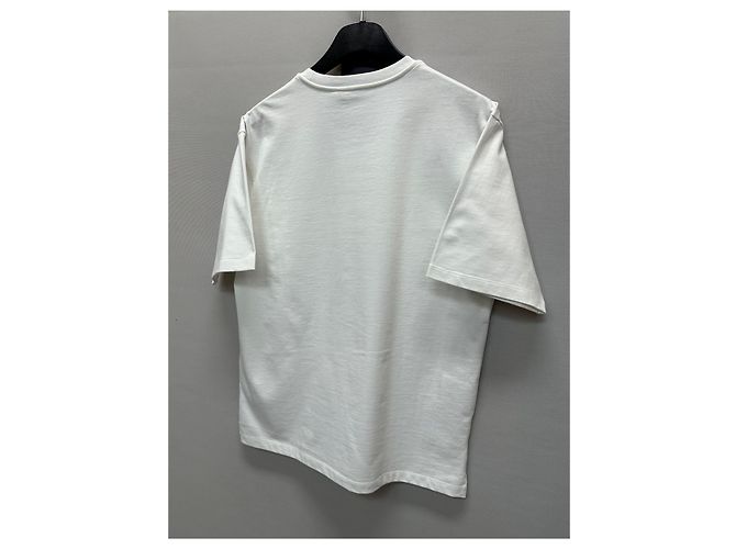 Prada Baumwoll-T-Shirt mit Dreieckslogo Silber - Ansicht 6