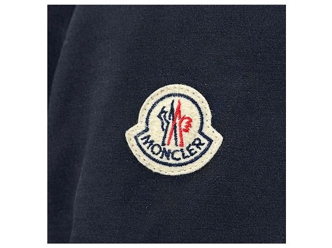 Chaqueta larga de plumón con piel de mapache Moncler Negro - vista 7