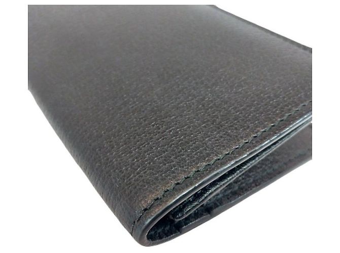 Gucci Portafoglio lungo in pelle GG Marmont con scomparto per documenti Nero Logo Oro Marmont - vista 5