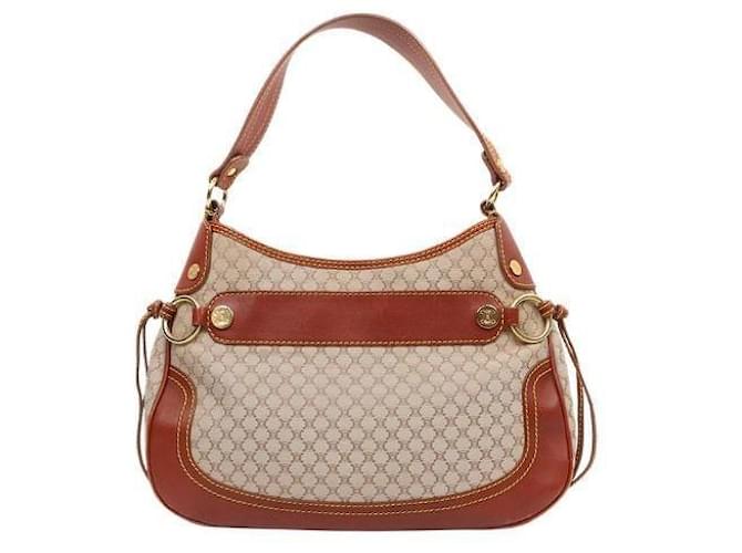 Céline Borsa a tracolla Macadam beige Marrone - vista 3
