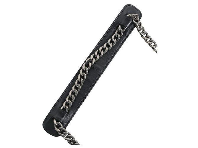 Prada Borsa a Spalla Black Diagram Chain Nero - vista 9