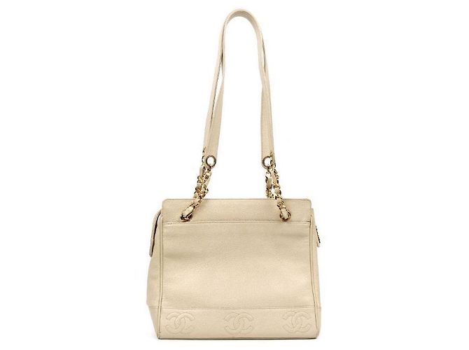 Chanel Beige Triple CC Chain Schultertasche Braun - Ansicht 3