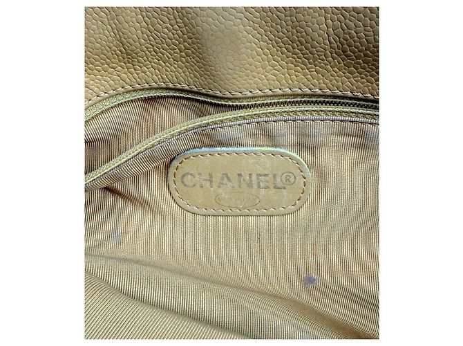 Chanel Borsa a tracolla Big CC in caviar giallo - vista 11