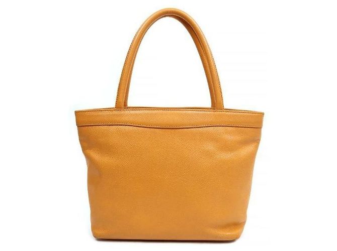 Chanel Borsa a tracolla Big CC in caviar giallo - vista 3