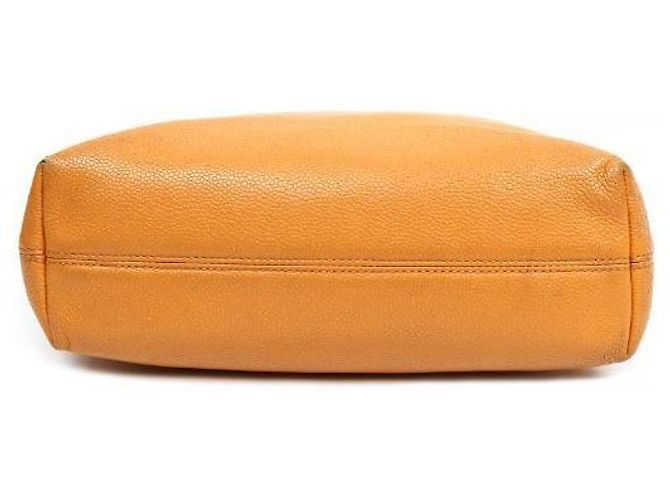 Chanel Borsa a tracolla Big CC in caviar giallo - vista 4