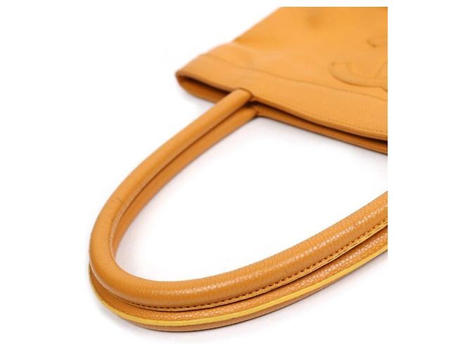 Chanel Borsa a tracolla Big CC in caviar giallo - vista 7