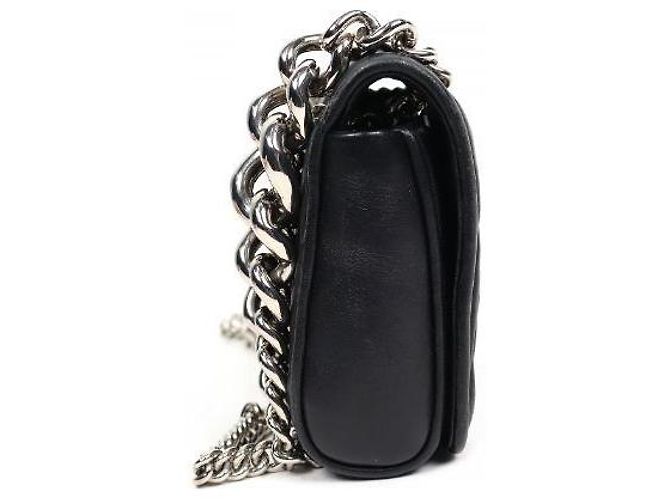 Miu Miu Borsa a tracolla trapuntata con catena nera - vista 2