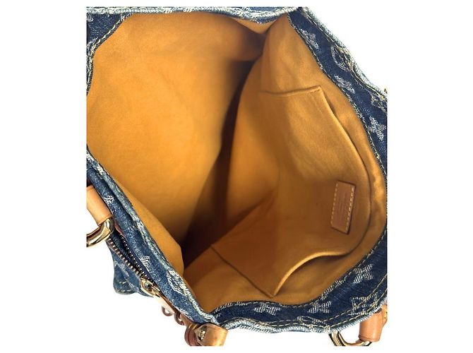 Louis Vuitton Borsa Tote in Denim Monogram Blu - vista 7