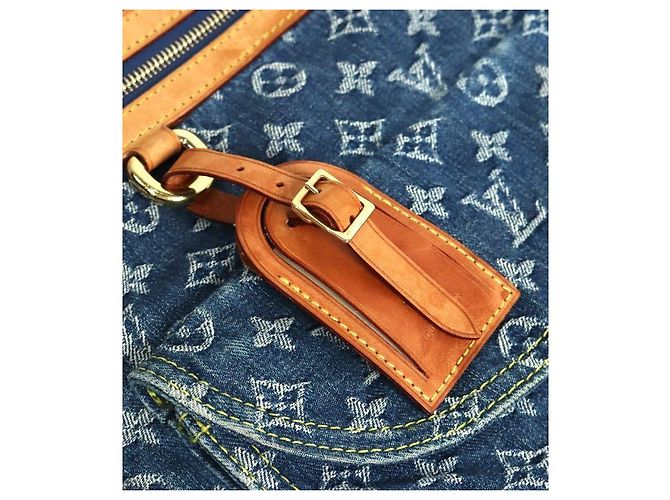 Louis Vuitton Borsa Tote in Denim Monogram Blu - vista 8
