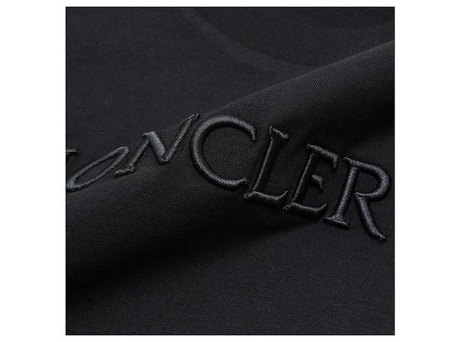 Moncler Besticktes T-Shirt aus Baumwolle mit tonalem Logo - Ansicht 9