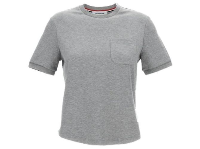Thom Browne T-shirt Cotton Milano avec poche - vue 3