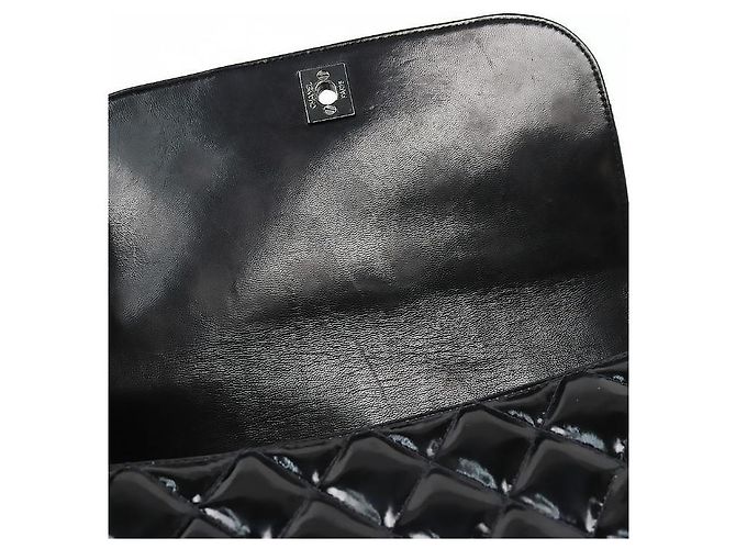 Chanel Borsa a tracolla So Black in vernice trapuntata CC Nero - vista 11
