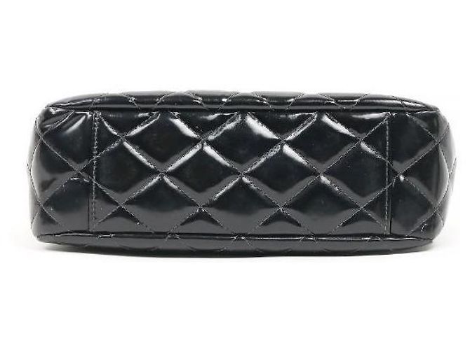 Chanel Borsa a tracolla So Black in vernice trapuntata CC Nero - vista 4