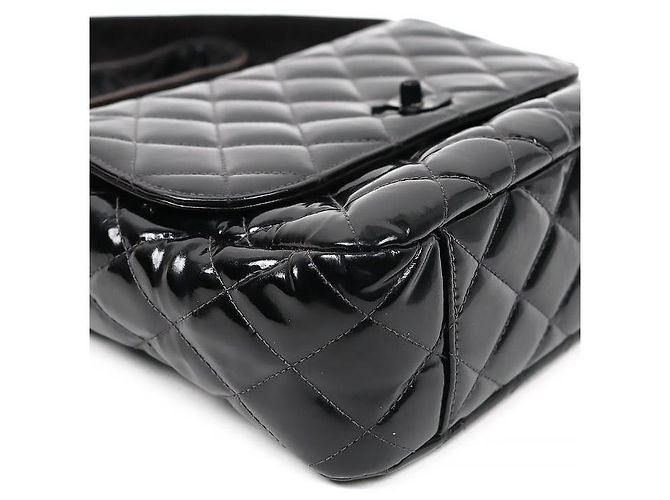 Chanel Borsa a tracolla So Black in vernice trapuntata CC Nero - vista 5