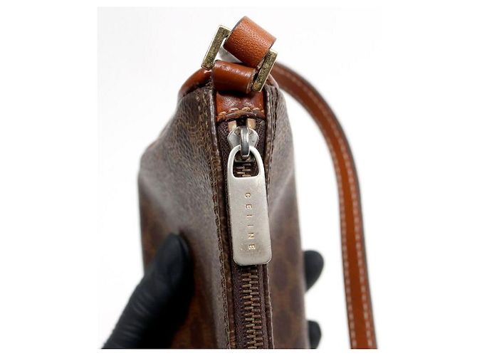 Céline Macadam Mini Schultertasche Braun - Ansicht 10