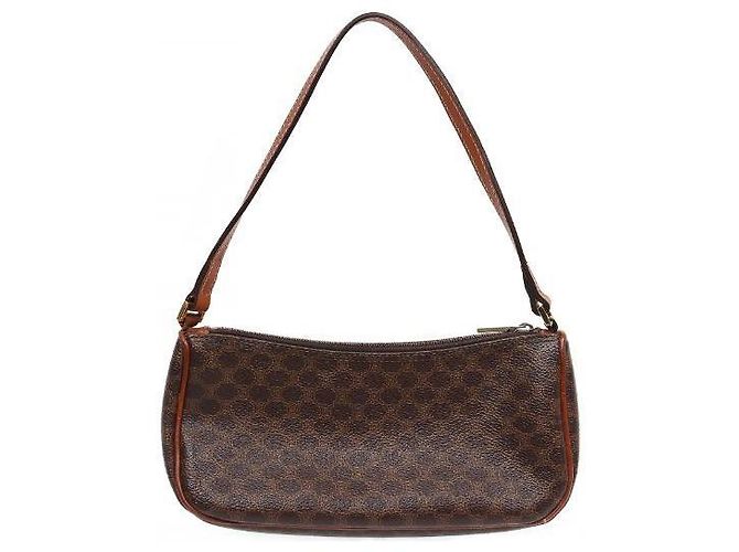 Céline Macadam Mini Schultertasche Braun - Ansicht 3