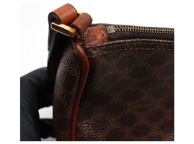 Céline Macadam Mini Schultertasche Braun - Ansicht 8