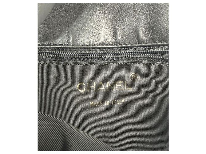 Chanel Borsa a tracolla Big CC in agnello nero - vista 10