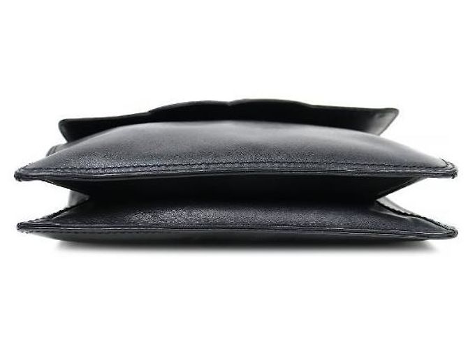 Chanel Borsa a tracolla Big CC in agnello nero - vista 4