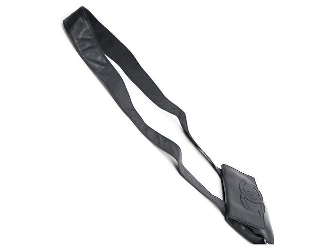 Chanel Borsa a tracolla Big CC in agnello nero - vista 7