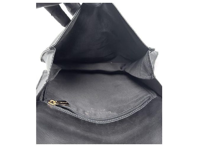 Chanel Borsa a tracolla Big CC in agnello nero - vista 9