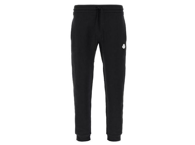 Moncler Pantalones de chándal de algodón con parche de logotipo - vista 3