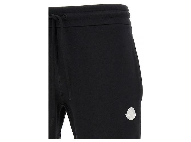 Moncler Pantalones de chándal de algodón con parche de logotipo - vista 5