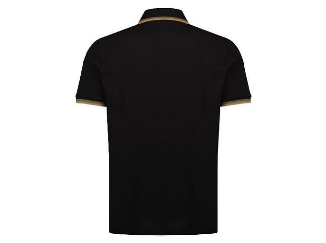 Moncler Polo de piqué de algodão com gola dupla - vista 4