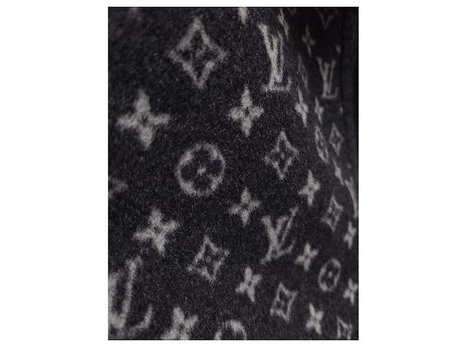 Louis Vuitton Giacca con cappuccio in jacquard monogram reversibile Marrone - vista 4