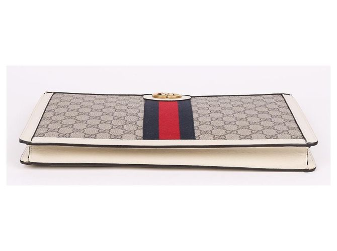 Gucci Clutch Portfolio Large Ophidia Bianco - vista 7