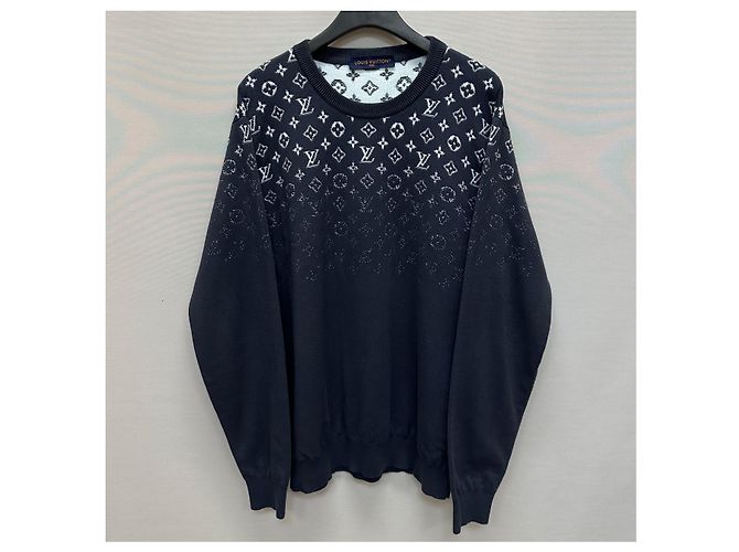 Louis Vuitton Gradient Cotton Crewneck Knit Black - view 2