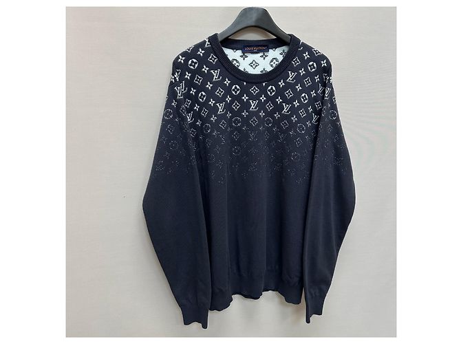 Louis Vuitton Gradient Cotton Crewneck Knit Black - view 3