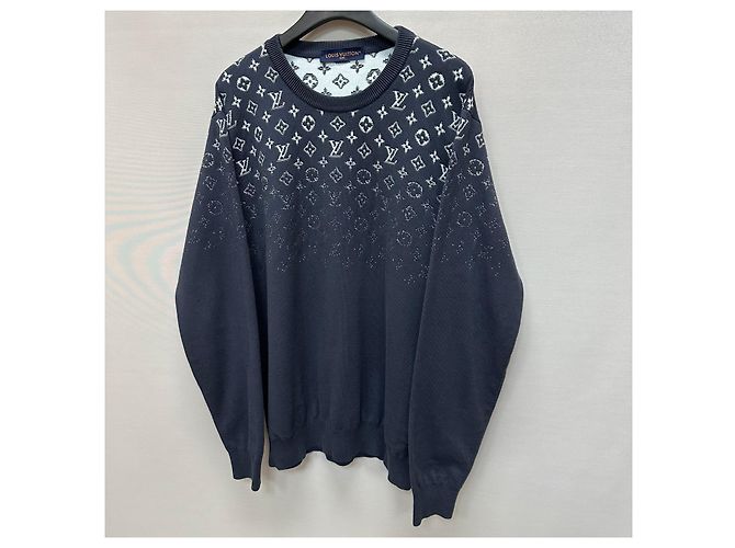 Louis Vuitton Gradient Cotton Crewneck Knit Black - view 4