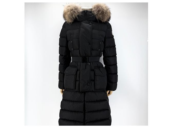 Abrigo largo de plumón Moncler Chloe Plata - vista 2