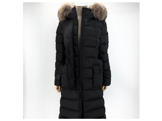 Abrigo largo de plumón Moncler Chloe Plata - vista 3