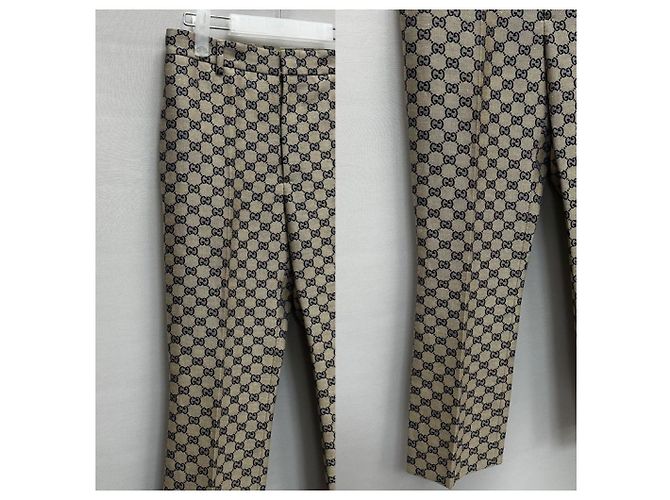 Gucci Pantalones rectos Monograma GG Multicolor - vista 4