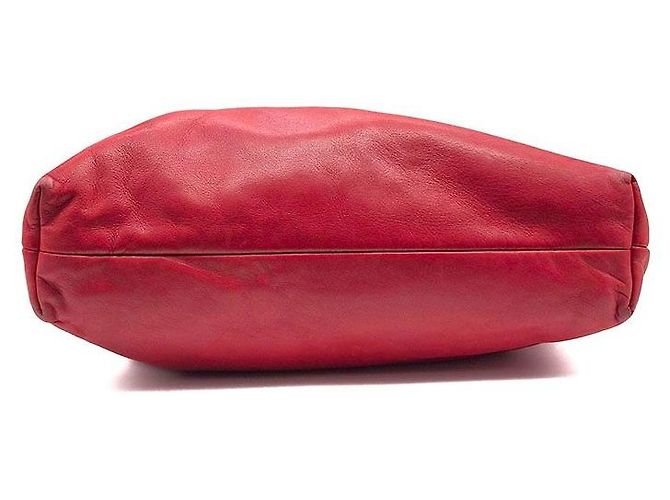 Chanel Borsa Tote CC Cabaret con frange e catena Rosso - vista 7