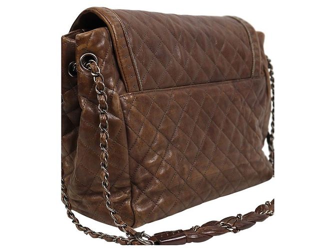 Chanel Borsa a tracolla con catena Season marrone - vista 8
